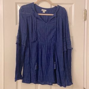 Sundance blue gauze shirt